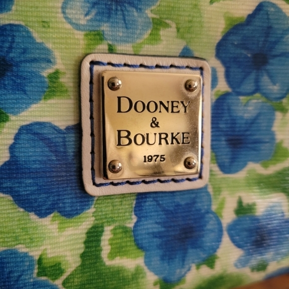 Dooney & Bourke Floral Blue and Green Women's Bag - Picture 8 of 10